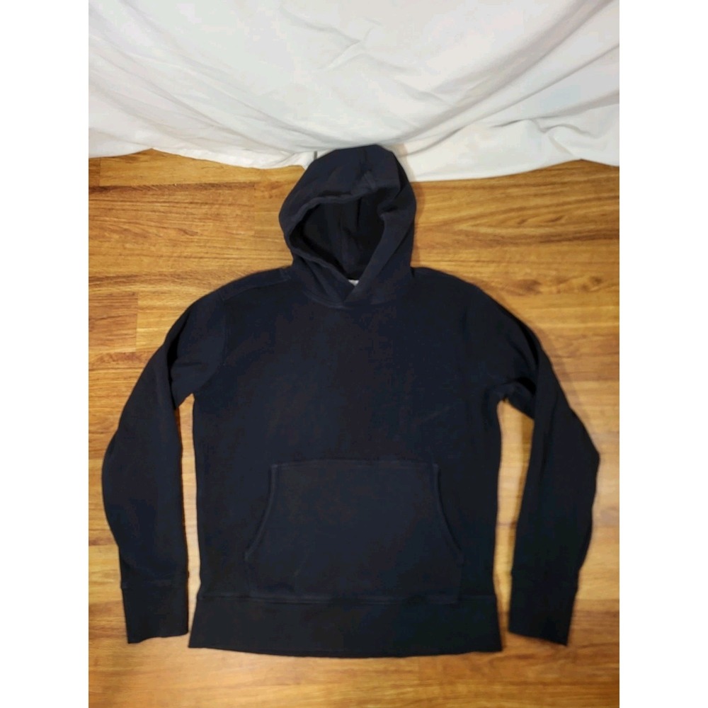 Plenum Studio Black Size M Waffle Knit Hoodie 100% Cotton